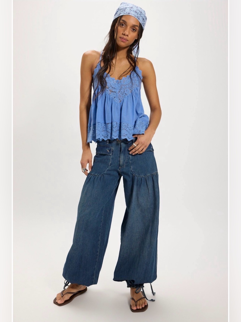 NWT Free People We The Free Lotus Balloon Jeans